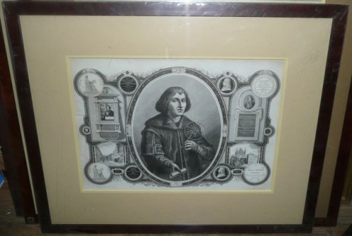 Copernicus Nicolaus,woodcut XIX c.